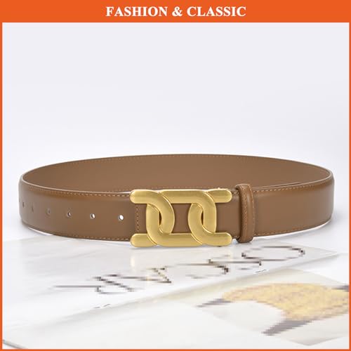 Women's Fashion Belt Genuine Leather Waist Strap Ladies Vintage Solid Color Belts for Pants Jeans Dresses3