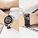 Galaxy Watch 46mm Bands, Galaxy Watch 3 45mm Band with Quick Release Pins, 2 Pack Comfortable and Durable Genuine Leather Straps Compatible with Samsung Smartwatch Brown and Black