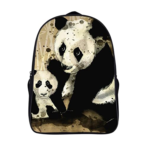 Sac d'école panda soulage le dos des ados grand cartable stylé 3D