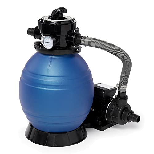 Aquarian Above Ground Pool Kit w/Sand Filter & Pump, Phoenix Steel-Frame, 18', Gray - Large Heavy-Duty Outdoor Family Swimming Pool for Backyard, Patio, and Yard - Thumbnail 6