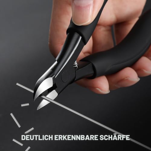 BEZOX Nagelschere für tief Eingewachsene Fußnägel aus Edelstahl für Dicke und durch Pilzbefall Nagelzange - Weicher Griff und Metall… – Ansicht 3