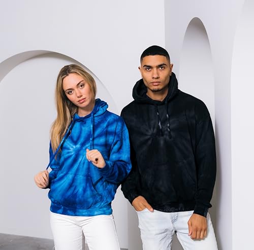 Image of Colortone Tie Dye Pullover Hoodies for Women and Men - Classic Fit Sweatshirts