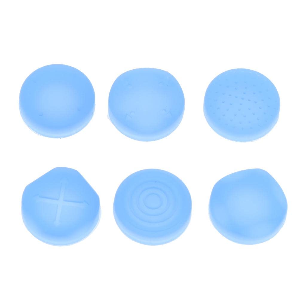 6Pack Thumb Grips Silicone Non-Slip Joystick Thumbsticks Cap for PlayStati0n PS Vita PSV1000 2000 Blue-image-26