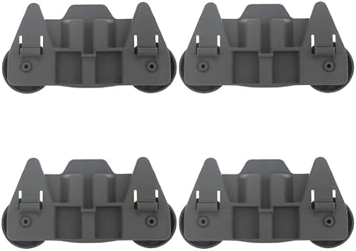 W10195416 4-Piece Dishwasher Base Frame Roller Set 304 Rust-Resistant Material, Compatible with AP5983730 W10195416V W10105417 PS11722152 W10195416V
