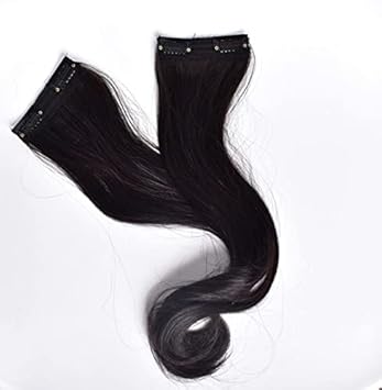 Nish Hair Womens Premium Hair Extensions ? Side Patches (Natural Black, 14)