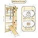 Swedish Ladder 7-in-1, Indoor Wooden Playground, Rock Climbing Wall for Kids and Adults, Kids Indoor Playset, Wooden Jungle Gym, for All Levels and Abilities