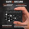 AKIELO BLACKOUT RFID Protection Card – Scheda Blocco RFID Anti-Frode Ultra Sottile – Proteggi Carte di Credito Contactless – Porta Carte con Protezione (Edizione Nera – 2 Pezzi)