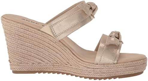 Anne Klein Women's Whisper Wedge Sandal, LT Gold, 8 | Image 5