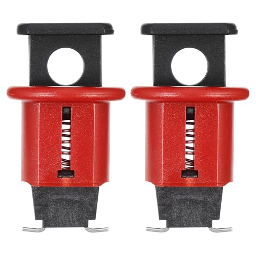 Healeved Micro Cerradura de Disyuntor Mcpo 2 Pines Pequeños para Bloqueo Eléctrico Pasador de Bloqueo Seguro para Interruptores Accesorio Aislante para Mantenimiento Industrial
