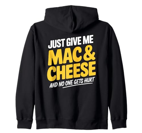 Humor de comida reconfortante para amantes de los macarrones y queso Sudadera con Capucha
