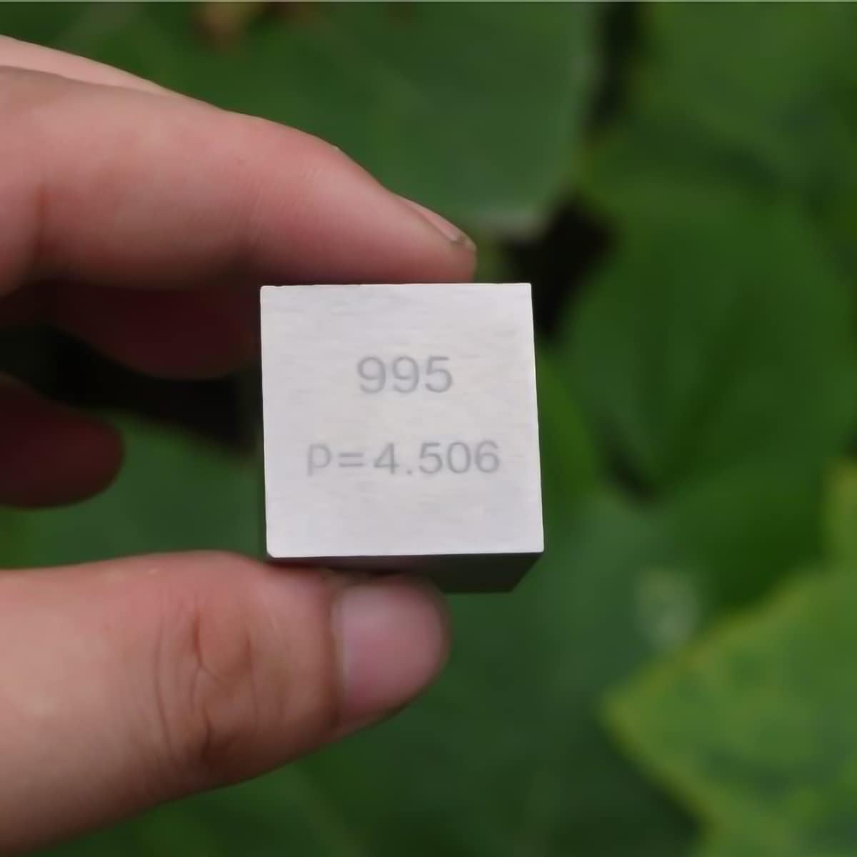Titanium (Ti) Density Cube, Laboratory-Grade Accurate Over 99.9% High-Purity, Used for Laboratory Experiment Materials, Personal Hobbies and Collections(Size:1",Color:Matte)