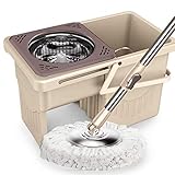 EWUROI Mop-Microfiber Mop Heads and Brush Attachment for All Floor Types Home and Commercial Use