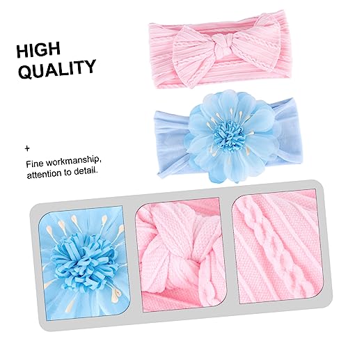 Abaodam 12 Peças tiara de bebê faixas de cabelo turbante infantil laço cabeta hijab Arco de cabelo f