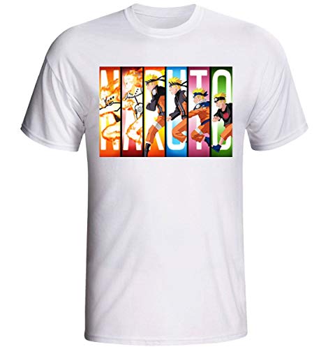 Camiseta Infantil E Adulto Naruto Babylook camisa t-shirt (Babylook - P, Branco)