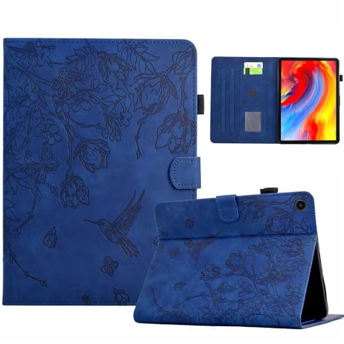 Étui Samsung Galaxy Tab A 10.5 bleu marine idéal pour lire et travailler en terrasse