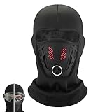 Winter Rider Warm Anti-Haze Balaclava Full Face Mask, Winter Rider Face Mask, Windproof & Thickened Balaclava for Cycling (A)