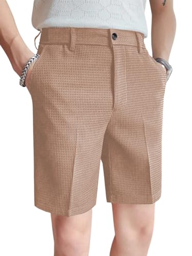 Image of GRECIILOOKS Casual Men Shorts | Rich Regular Fit Solid Short with Side Pockets | Relaxed Fit Half Pants | Mid Rise Waist (Available in Plus Size)