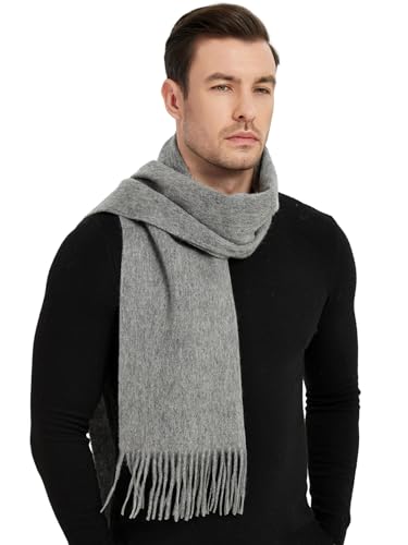 Novawo Mens Wool Scarf Warm And Soft Long Scarves Winter Stylish Scarf thumb #2