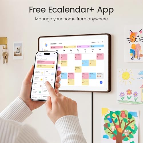 Image of Dragon Touch Digital Calendar 15.6-inch, Electronic Wall Calendar with Interactive Touch Screen, Smart Family /Home Gift for Schedule Reminders, Task Rewards, Chort Chart and Digital Picture Frame