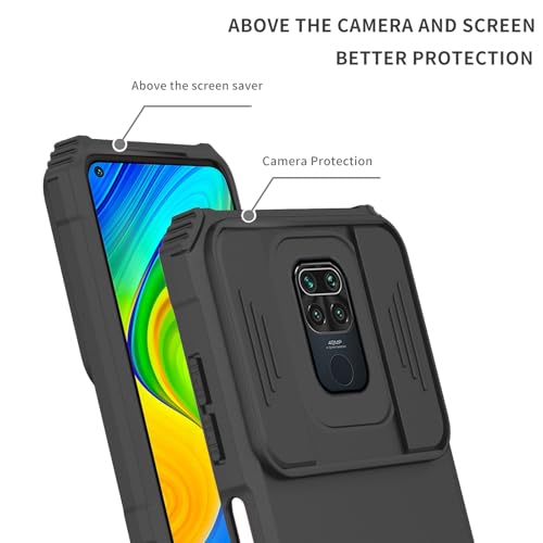 Coque Redmi Note 9 Cellules Souples Anti-Impact avec Protection d'Écran Intégrée