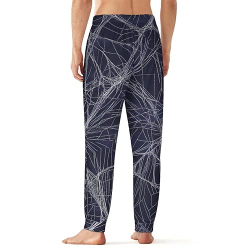 Spiders Silks Pattern Breathable Mens Pajama Pants Lounge Sleep PJ Bottoms Sleepwear Jogger2