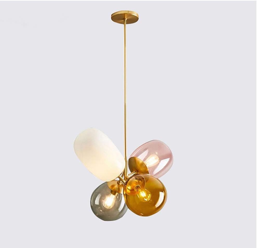 Lustre postmoderne fer et verre pour illuminer vos dîners en salle à manger