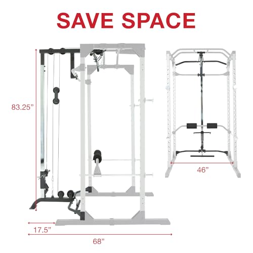 Fitness Reality Squat Rack Power Cage with Optional Lat Pulldown & Cable Crossover and Bench Combos