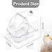 MUYG Bird Bath for Cage Transparent Bird Bathtub Hanging Portable Shower Pool No-Leakage with Stainless Steel Hooks for Small Birds Parakeet Canary Budgerigar Parrot Crested