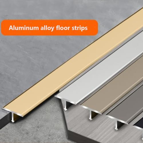 Tira de transición de aluminio para tapar juntas feas entre madera y azulejo 3