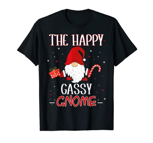 Gassy Disfraz de Grupo de Navidad de Gnomo Camiseta