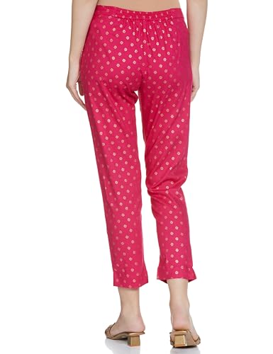Image of BIBA Women Viscose Regular Printed Pants