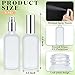 Roshtia 30 Pcs 3.4 oz/ 100 ml Silver Glass Spray Bottle Refillable Perfume Atomizer Clear Decorative Empty Bottles with Fine Mist Sprayer Pump for Face Body Travel