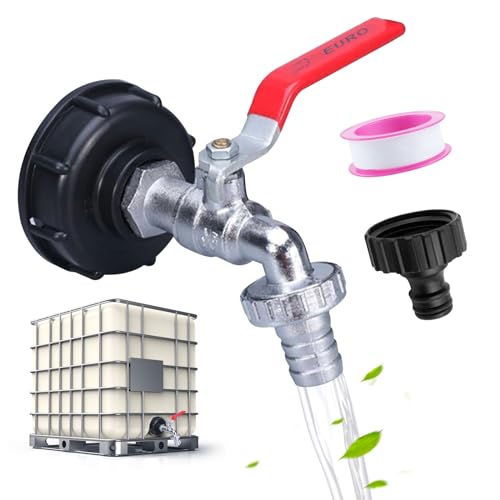 IBC Auslaufhahn 1000L Wassertank Zubehör IBC Tank Adapter mit 3/4 Zoll Anschluss IBC Adapter For S60x6 Wassertank IBC Container Wasserhahn Schlauchanschluss Ersatz Für IBC Regenwassertanks IBC Auslaufhahn 1000L Wassertank Zubehör IBC Tank Adapter mit 3/4 Zoll Anschluss IBC Adapter For S60x6 Wassertank IBC Container Wasserhahn Schlauchanschluss Ersatz Für IBC Regenwassertanks