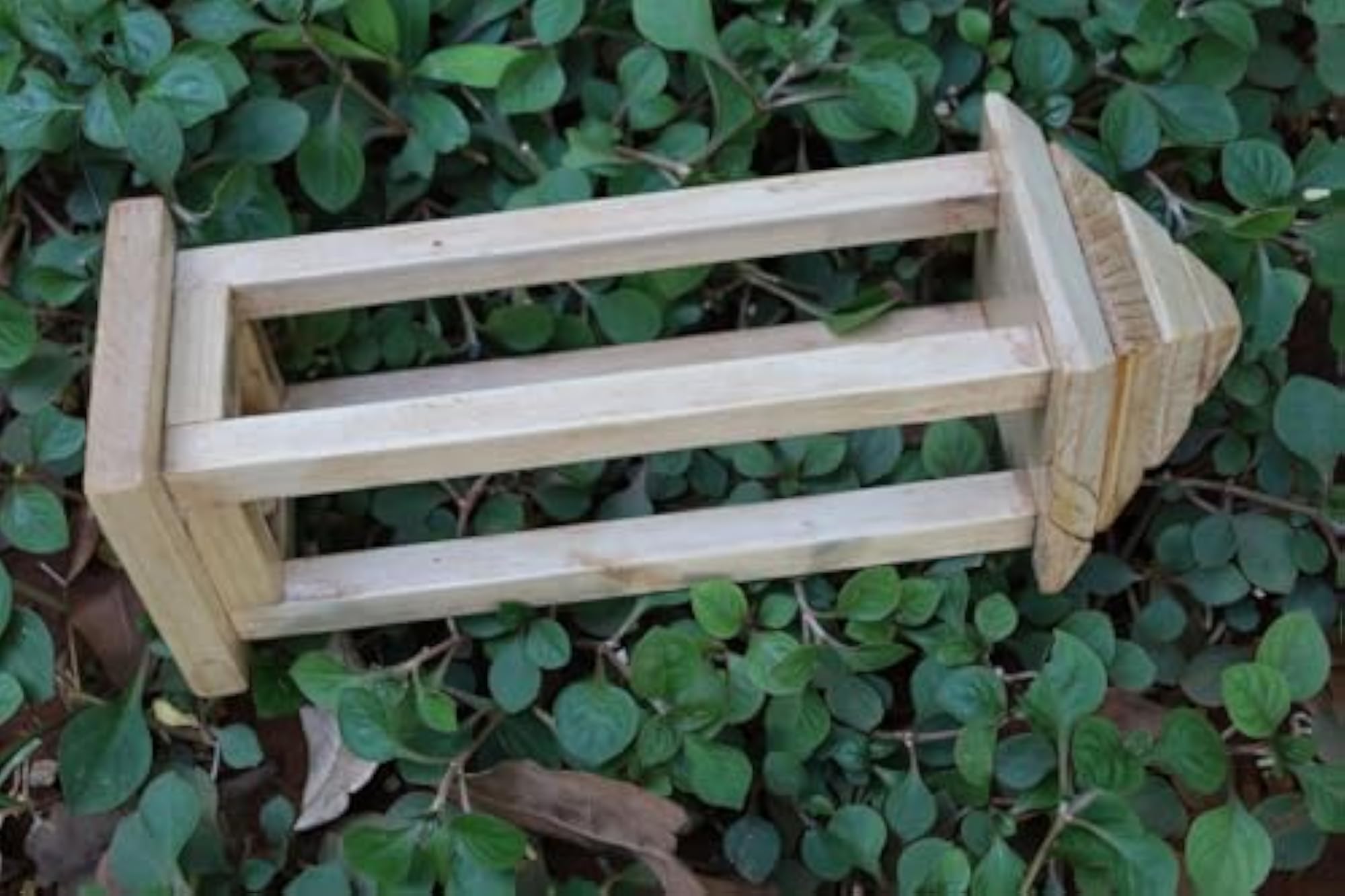 Rustic Wooden Lantern with Tiered Roof Design