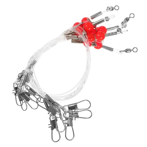 Mikikit 6pcs Practical Saltwater Fishing Leaders Lure Leader Wire