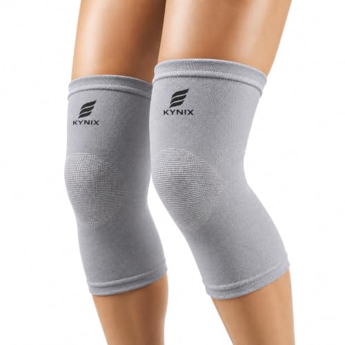 Bamboo Compression Knee Sleeve & Knee Brace for Men & Women, One Pair Compression Bamboo Knee Sleeves for Women Knee Pain, Breathable Non-Slip Support Arthritis & Joint Relief.(Medium (35-42cm Thigh))
