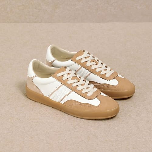 Mi.iM Dixie Rubber Sole Lace-up Stripe Suede Sneakers2
