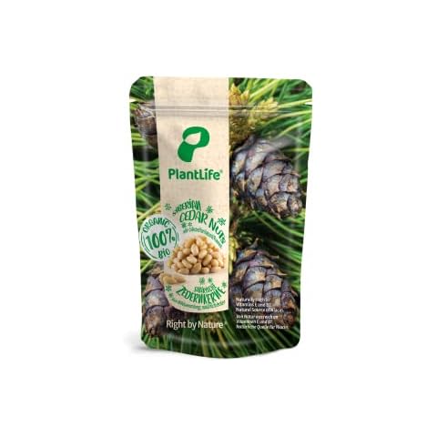 PlantLife Organic Cedar Nuts 400g - Raw, Wild and Natural Siberian Pine Nuts Cover