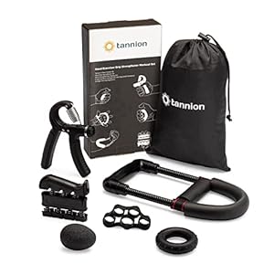 Tannion 6 Piece Forearm & Hand Grip Strengthener Set | Hand Strengthening Training Set | Finger and Wrist Strengthener…