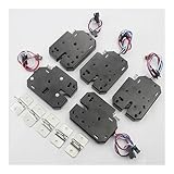 NSIXSURIM 5PCS DC 12V electromagnetic Lock Cabinet Door Electronic Lock Vending Machine Electronic Lock (5pcs-4 Wire Lock)