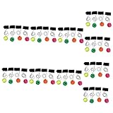 TOYANDONA 40 Piezas Pelota Hinchable Fluorescente Bolas de muñequera Que Brillan en la Noche Juguetes de Pulsera de Pelota de fútbol Juguetes niño Toys Bolas elásticas de muñeca Tela