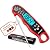 KULUNER TP-01 Waterproof Digital Instant Read Meat LCD Thermometer with 4.6” Folding Probe Backlight & Calibration Function for Cooking Food Candy, BBQ Grill, Liquids,Beef?Red?
