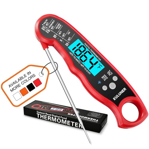 KULUNER TP-01 Waterproof Digital Instant Read Meat Thermometer with 4.6