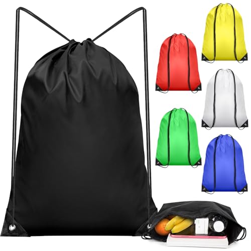 IKAYAS Mochila de malha com cordão para artigos esportivos lembrancinhas de festa