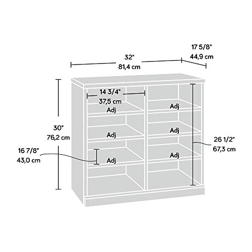 Sauder Craft Pro Series Open Storage Cabinet, White Finish #TOP2