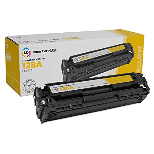 LD Products Remanufactured Replacement for HP 128a Toner Cartridges CE322A (Yellow) for Color...