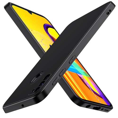 iVoler Cover in Silicone per Samsung Galaxy M30s / M21 con Protezione Della Fotocamera, Ultra Sottile Custodia in TPU Morbida Anti-Graffio Antiurto Protettiva Case, Nero