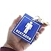 2 Pack - Restroom Pass Keychains (1 Men / 1 Women) Flexible/Heavy Duty Bathroom Tag with Key Chain Ring - Large Passes for Men's & Women's Bathrooms w Key Holder - Office, School by Specialist ID