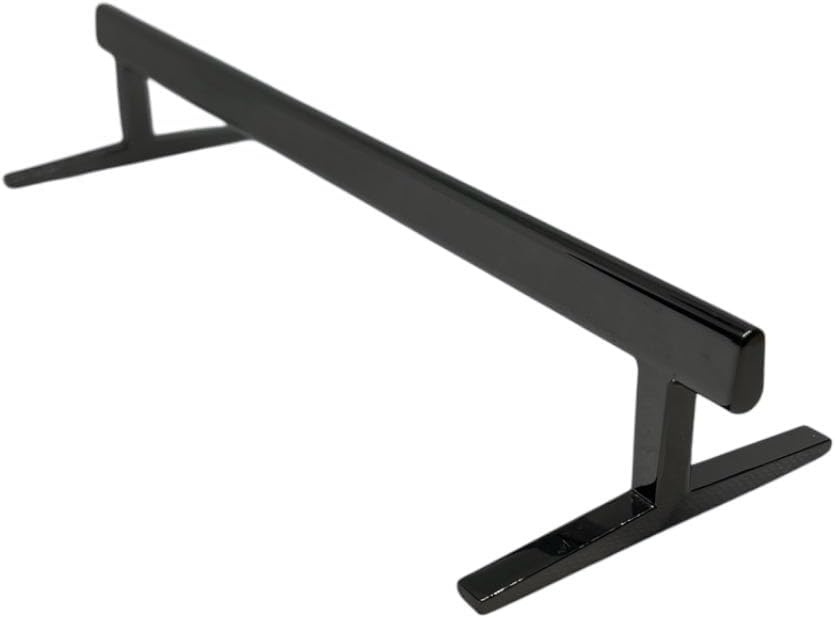 LEEFAI Pro Fingerboard Rail, Metal mini Finger Skateboard Rail for Your ramps and Park, 8.1 x 2.7 x 1.5 inches -the Best Obstacles for fingerboarding,Color (Black)
