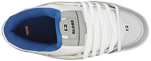 Image of Globe Mens Fusion Skate Shoes, Grey /Blue /White, 7 M US